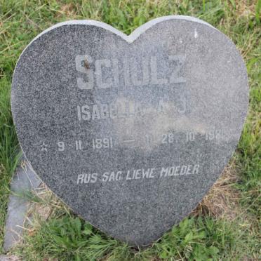 SCHULZ Isabella A.J. 1891-1981