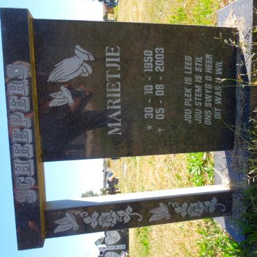 SCHEEPERS Marietjie 1950-2003