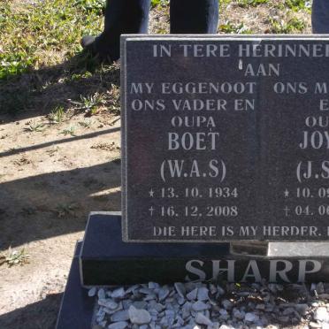 SHARP W.A.S. 1934-2008 &amp; J.S.M. 1936-2012