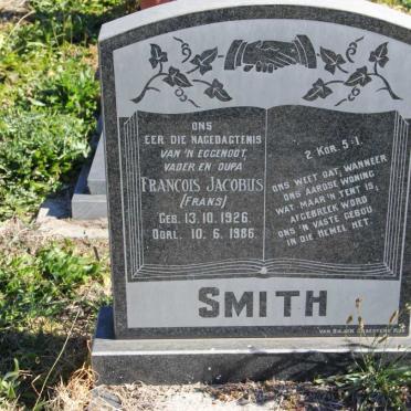 SMITH Francois Jacobus 1926-1986