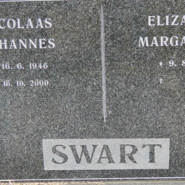 SWART Nicolaas Johannes 1946-2000 &amp; Elizabeth Margaretha 1946-