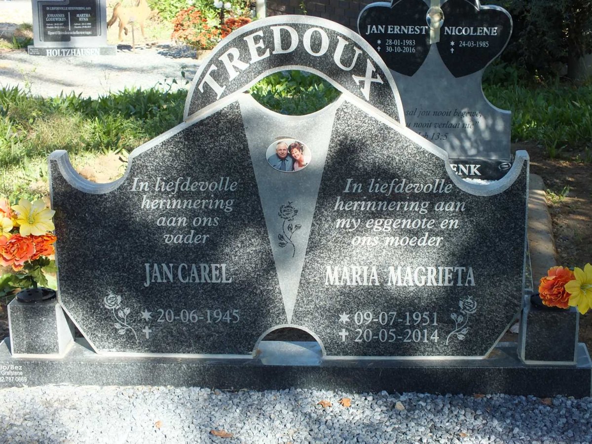 TREDOUX Jan Carel 1945- & Maria Magrieta 1951-2014
