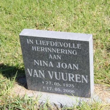 VUUREN Nina Joan, van 1925-2006
