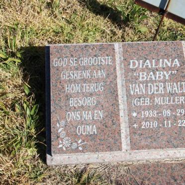 WALT Dialina, van der nee MULLER 1933-2010