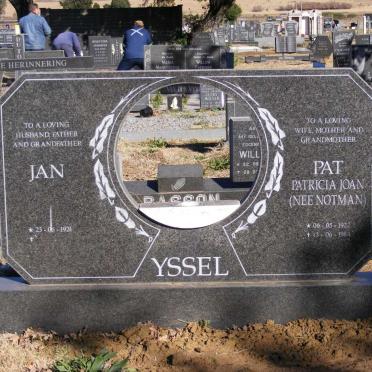 YSSEL Jan 1924- &amp; Patricia Joan NOTMAN 1922-1984