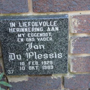 PLESSIS Jan, du 1929-1989
