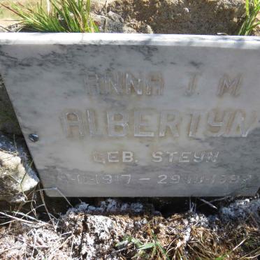 ALBERTYN Anna J.M. nee STEYN 1917-1999