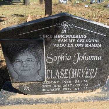 CLASE Sophia Johanna nee MEYER 1968-2017