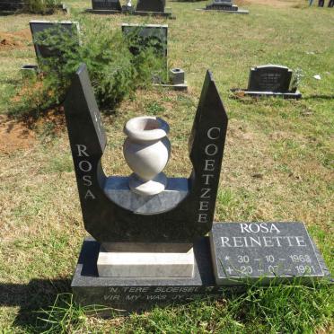 COETZEE Rosa Reinette 1963-1991