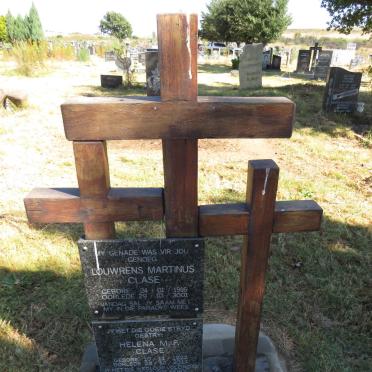 CLASE Louwrens Martinus 1916-2001 &amp; Helena M.F. 1922-2011