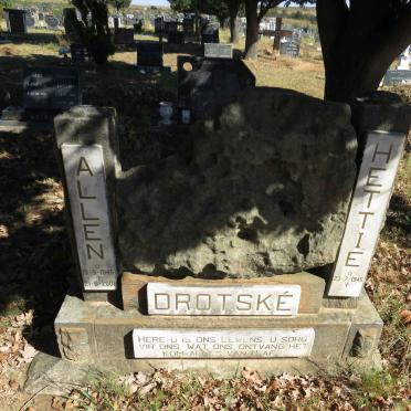DROTSKE Allen 1945-2001 &amp; Hettie 1945-