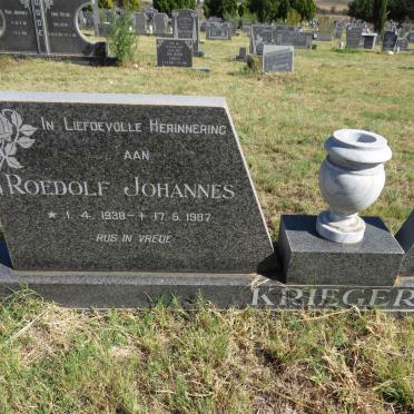 KRIEGLER Roedolf Johannes 1938-1987