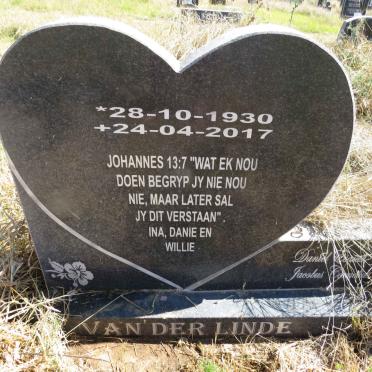 LINDE Daniel Esaias Jacobus Cornelius, van der 1930-2017