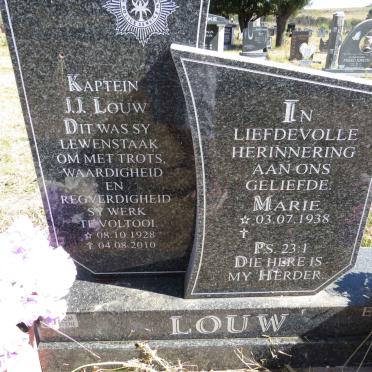 LOUW J.J. 1928-2010 &amp; Marie 1938-