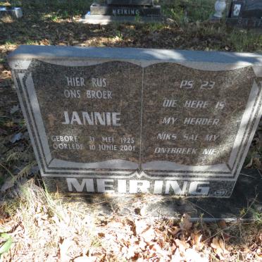 MEIRING Jannie 1925-2001