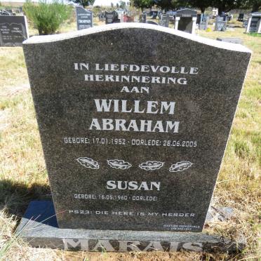 MARAIS Willem Abraham 1952-2005 :: MARAIS Susan 1960-