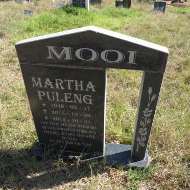 MOOI Martha Puleng 1939-2015