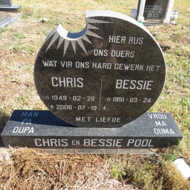 POOL Chris 1949-2006 &amp; Bessie 1951-