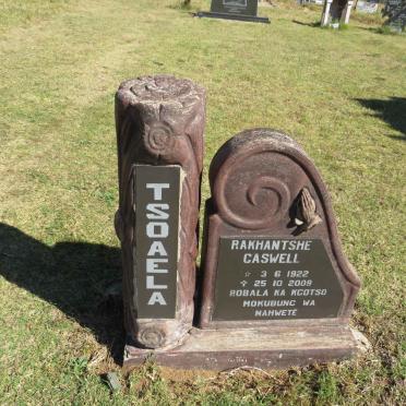 TSOAELA Rakhantse Caswell 1922-2009