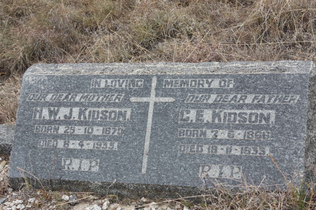 KIDSON C.E. 1866-1933 & H.W.J. 1870-1935