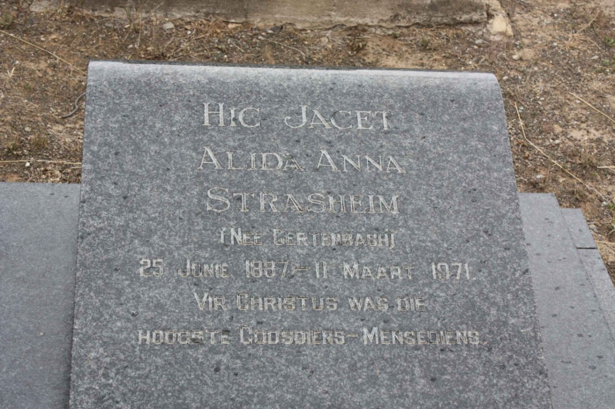 STRASHEIM Alida Anna nee GERTENBACH 1887-1971