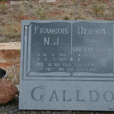 CALLDO Francois N.J. 1919-1990 &amp; Debora VOLSCHENK 1922-