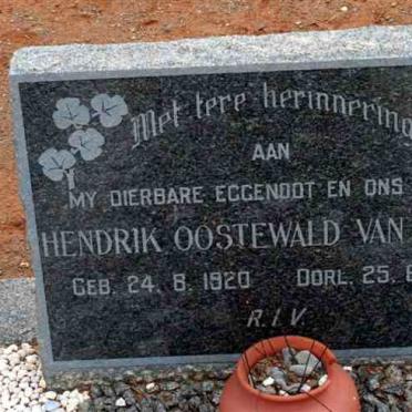 GRAAN Hendrik Oostewald, van 1920-1962