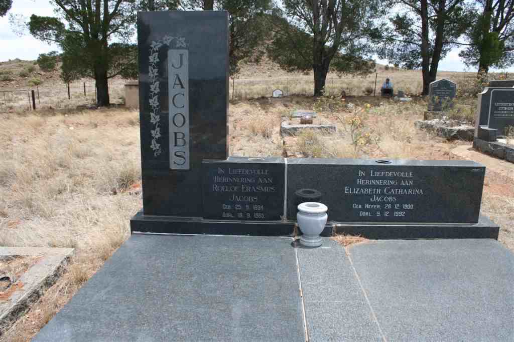 JACOBS Roelof Erasmus 1894-1965 & Elizabeth Catharina HEFER 1900-1992