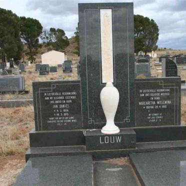 LOUW Jan Daniel 1906-1975 &amp; Margaretha Willemina BOTHA 1906-