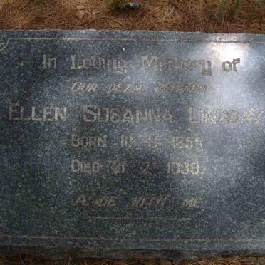 LINDSAY Ellen Susanna 1858-1938