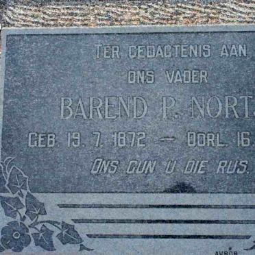 NORTJE Barend P. 1872-1965