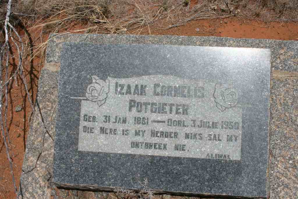 POTGIETER Izaak Cornelis 1881-1950