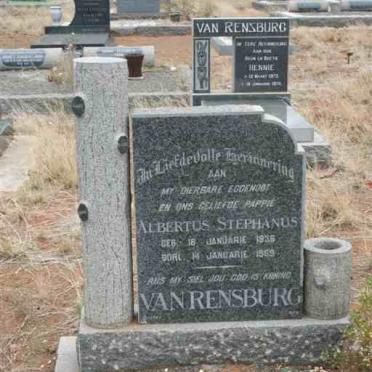 RENSBURG Albertus Stephanus, van 1936-1969