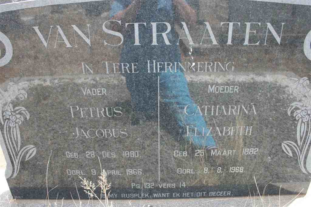 STRAATEN Petrus Jacobus, van 1880-1966 & Catharina Elizabeth 1882-1968