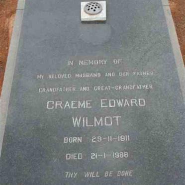 WILMOT Graeme Edward 1911-1998