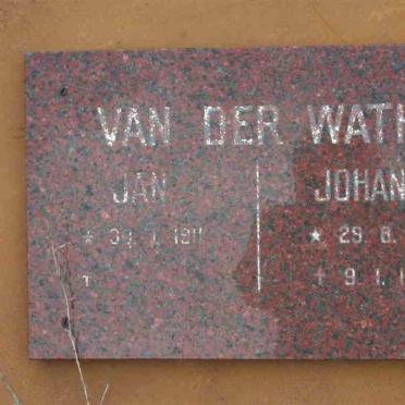 WATH Jan, van der 1911- &amp; Johanna 1907-1993