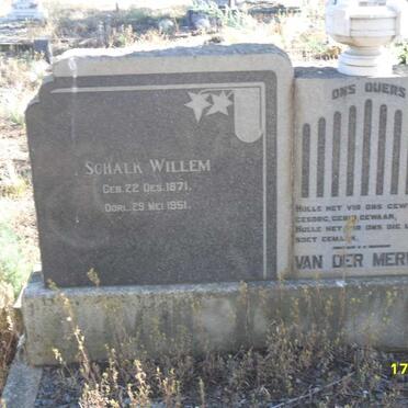 MERWE  Schalk Willem, van der 1871-1951