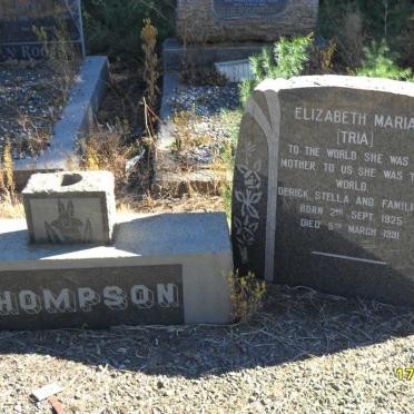 THOMPSON John Edwin Dennis 1918-1951 &amp; Elizabeth Maria 1925-1991