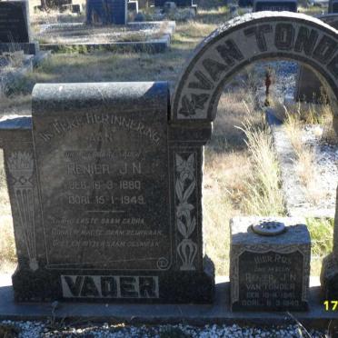 TONDER Renier J.N., van 1880-1949 :: VAN TONDER Renier J.N. 1941-1943