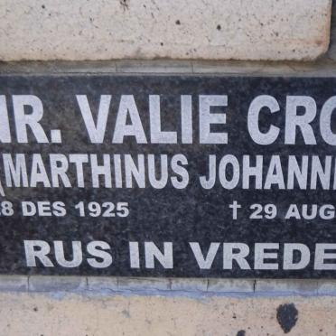 CROUS Marthinus Johannes 1925-2012