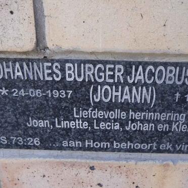 KOTZE Johannes Burger Jacobus  1937-2012
