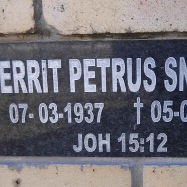 SNYMAN Gerrit Petrus 1937-2013