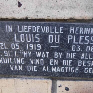 PLESSIS Louis, du 1919-2002