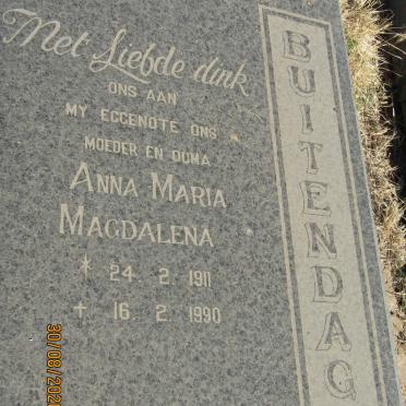 BUITENDAG Anna Maria Magdalena 1911-1990