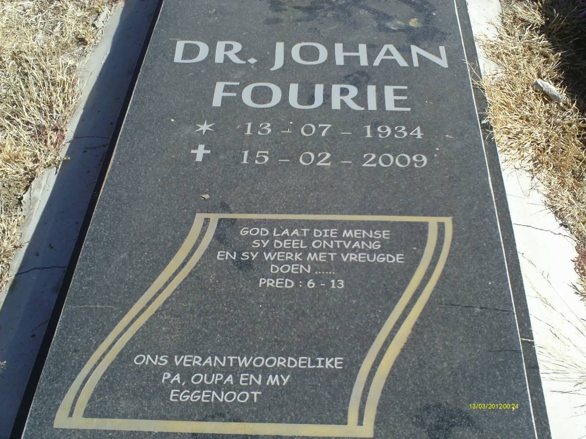 FOURIE Johan 1934-2009
