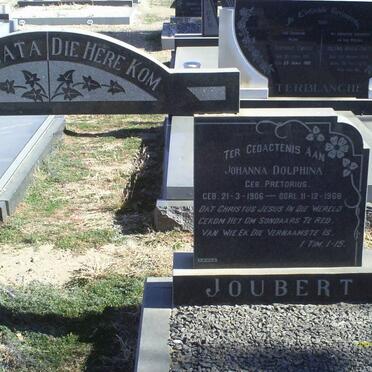 JOUBERT Johanna Dolphina nee PRETORIUS 1906-1968