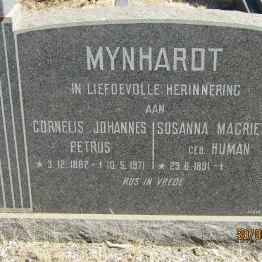 MYNHARDT Cornelis Johannes Petrus 1882-1971 &amp; Susanna Magrietha HUMAN 1891-