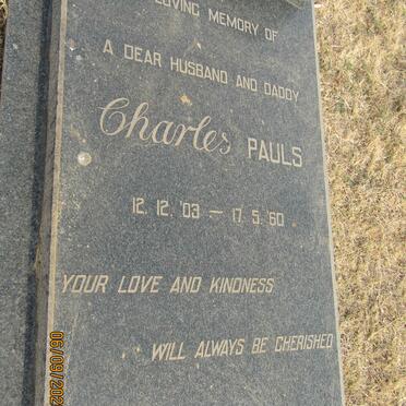 PAULS Charles 1903-1960