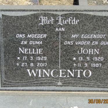 WINCENTO John 1920-1987 &amp; Nellie 1929-2017
