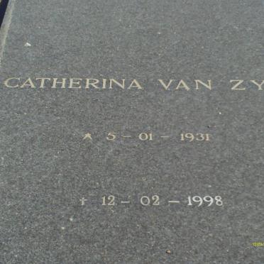 ZYL Gert, van 1914-1990 &amp;  Catherina 1931-1998